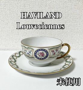 アビランド リモージュ Louveciennes 金彩 C&S カップ＆ソーサー