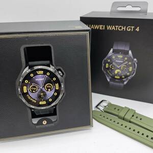 極美品★HUAWEI(ファーウェイ) WATCH GT 4 ブラック 46mm スマートウォッチ