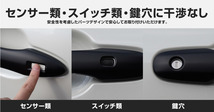 トヨタ 新型シエンタ 10系 アウタードアハンドルカバー ガーニッシュ 左右セット 4P マットブラック仕上げ カスタム パーツ_画像10