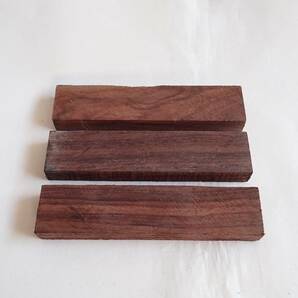 ☆ 希少 インディアン・ローズウッド Indian Rosewood ３本セット Set of 3 ☆ Ｎｏ．０５４２２の画像2