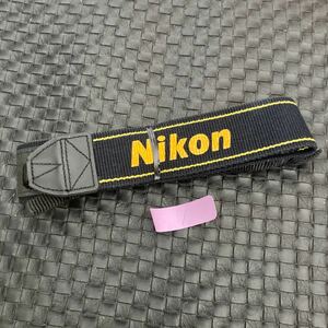 『送料無料』Nikon ニコン ストラップ 純正 黒色(ブラック)×黄色(イエロー)　1