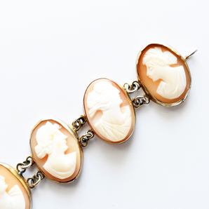 Vintage 1940’s cameo braceletの画像6