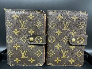 LOUIS VUITTON ルイヴィトン 財布 二つ折り財布 コンパクトウォレット カードケース コインケース モノグラム 2個セット