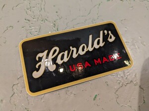 NEW HAROLD'S IRON WORKS ステッカー 現在は→ PHARES CYCLE PARTS チョッパー ショベル パン (まとめ買いOK)