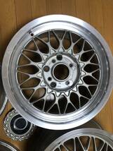 BBS RG032 PCD100加工品 15インチ6.5J +45 4穴 4本 キャップレンチ付属 軽カー コンパクトカー_画像3