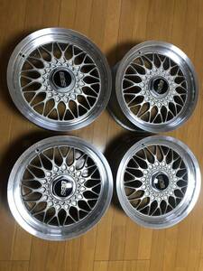 BBS RG032 PCD100加工品 15インチ6.5J +45 4穴 4本 キャップレンチ付属 軽カー コンパクトカー