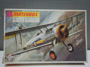 A73　超激レア　未組立　当時物　MATCHBOX マッチボックス　GLOSTER GLADIATOR PK-8　1/72 プロペラ機　2ーカラーキット　