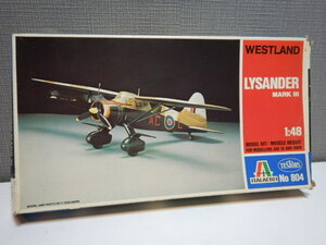 A98　未組立　当時物　ITALAEREI TESTORS WESTLAND LYSANDER MARKⅢ 1:48　MADE IN ITALY　飛行機/プロペラ機/戦闘機/プラモデル