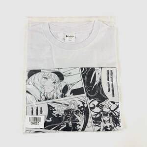 【未使用】ホロライブ 「決してバッドエンドじゃない」 TEE Tシャツ 白 WHITE 一伊那尓栖 新衣装記念2023 バーチャル アニメTEE (#SHK5Z)