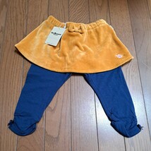 ④ 新品　80cm　定価5390円　ホットビスケッツ　スカッツ　レギンス　スカート付き　女の子　ミキハウス_画像1