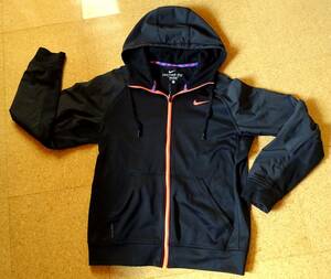 ★★NIKE ナイキ THERMA-FITフルZIPパーカー L 黒　USED美品★★