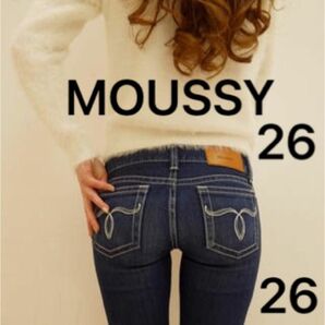 【超希少】 MOUSSY NYLONfit straight slim 26 デニム ジーンズ 26inch 廃盤 激レア