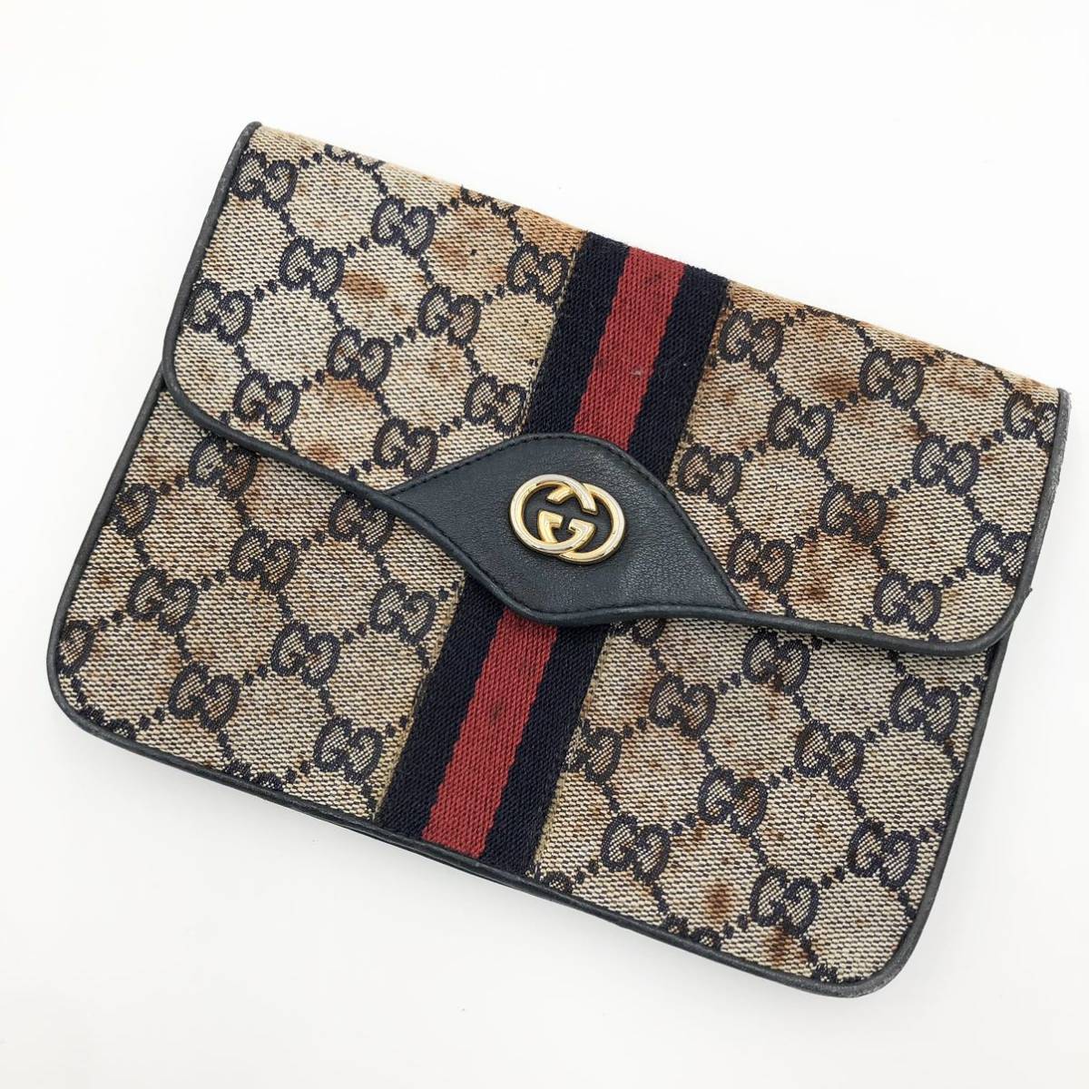 Yahoo!オークション -「gucci グッチ オールドグッチ クラッチバッグ 