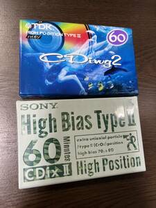 ☆未開封未使用☆　SONY　High Bias Type Ⅱ　CDix Ⅱ　TDK　HIGH POSITION TYPE Ⅱ　CDing2　CDコンセプトカセット