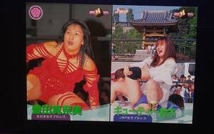 1998 BBM プロレス 全日本女子プロレス [豊田真奈美] レギュラーカード #234 & JWP女子プロレス [キューティー鈴木] レギュラーカード #252