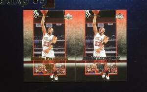 2004 UPPER DECK CHICAGO BULLS 【MICHAEL JORDAN】 Rookie Exclusives #60 2枚組