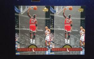 1994 UPPER DECK CHICAGO BULLS 【MICHAEL JORDAN】 GREATER HEIGHTS #GH1 2枚組