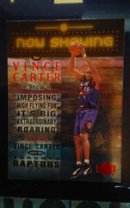 1999 UPPER DECK TORONTO RAPTORS 【VINCE CARTER】 NOW SHOWING NS26