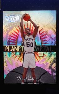 1997-98 FLEER METAL UNIVERSE SAN ANTONIO SPURS 【DAVID ROBINSON】 PLANET METAL #13 of 15 PM