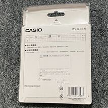 新品 CASIO カシオ 電卓 MS-7LBK-N 税計算 時間計算 計算状態機能付き 8桁 送料無料　送料込_画像2