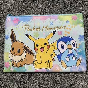 新品 ポケモン ポーチ 小物入れ フラットポーチ ピカチュウ ポケットモンスター 送料無料　送料込