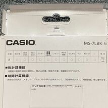 新品 CASIO カシオ 電卓 MS-7LBK-N 税計算 時間計算 計算状態機能付き 8桁 送料無料 送料込_画像3