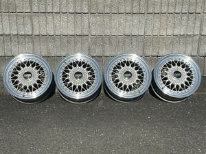 目立つガリ傷無し！再コーキング済！センタ－キャップだけでもお買い得！人気のBBS！軽カーにいかがでしょうか？BBS RS 15X6.5J＋36