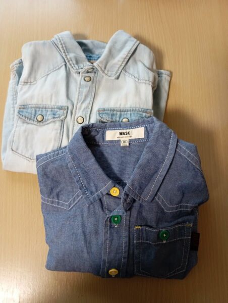 まとめ売り　90センチ　男の子 シャツ 子供服 デニム