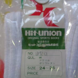 Hit-union ヒットユニオン ライン ハイソックス ２４～２６㎝ グリーン系☆未使用の画像5