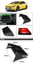 ダッシュボードトレイ トヨタ プリウス 60系 12.3インチディスプレイ車用 2023年01月～ ブラック ラバー素材 AP-AS985_画像2