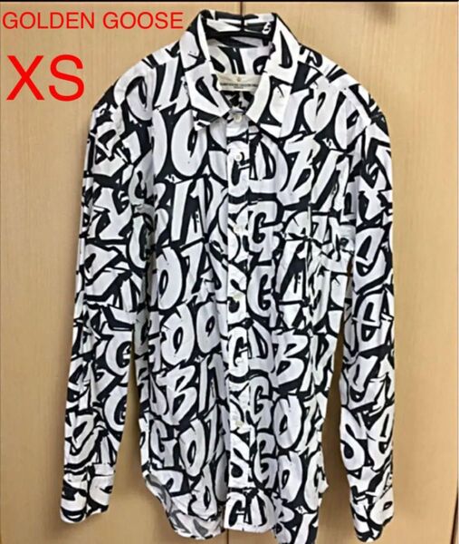 ゴールデングース GOLDEN GOOSE 総柄シャツ XS 長袖シャツ イタリア