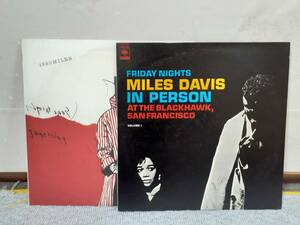 【二枚セット】マイルス・デイビス　Miles Davis　1958 MILES＆MILES DAVIS IN PERSON　LPレコード　説明書付き