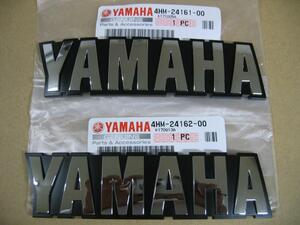 送無 クリックポスト 新品 ヤマハ純正 タンク エンブレム セット YAMAHA XJR400 F/R 4HM フューエル タンクエンブレム 左右セット 