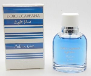 DOLCE&GABBANA ドルチェ＆ガッバーナ☆ライトブルー プールオム イタリアンラブ オードトワレ　50ml☆ほぼ未使用品☆Z0202753