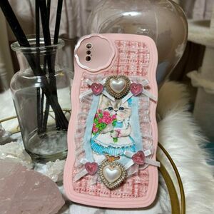 最終値下げ　コヤンイサムチョン　iPhoneXSMAXケース　猫スマホケース　プリンセスルミちゃん　 携帯ケース　ハンドメイド