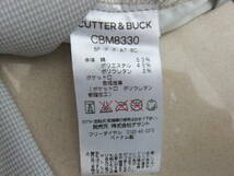 カッター&バック CUTTER&BUCK◆W80位◆格子柄ロゴ文字刺繍コットン素材ストレッチパンツ◆㈱デサント 美品_画像9