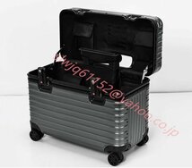 アルミ製スーツケース アルミ合金ボディ 17インチ TSAロック 機内持ち込み可 トランク キャリーバッグ キャリーケース小型_画像8