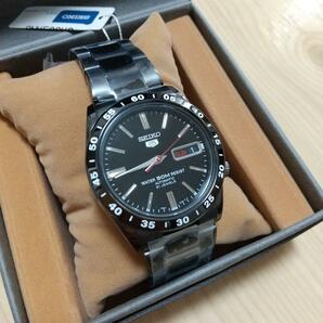 【正規品！】新品 未使用 SEIKO5（セイコー）腕時計 メンズ セイコー5 自動巻き デイデイト 防水 ブラック 高級 保証書 専用BOX ステンレス