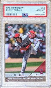 【大谷翔平 PSA10】2018 TOPPS NOW メジャー初勝利 RC #23 送料無料