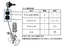 ekカスタム B11W スタビライザーブッシュキット アウタ側 左右2個セット フロント 大野ゴム H25.05～H30.01 ネコポス 送料無料_画像4