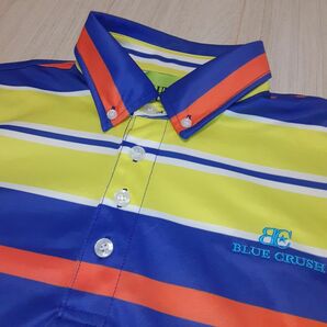 BLUE CRUSH ゴルフポロシャツ　4カラー　ボーダー M