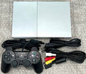 〈良品・動作確認済み〉PS2 プレイステーション2 SCPH-90000SS サテンシルバー 薄型 最終型 本体 プレステ2 PlayStation