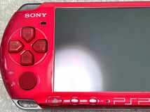 〈準美品・画面無傷・動作確認済み・最終型〉PSP-3000 本体 ラディアントレッド ＋メモリースティック 4GB PlayStation Portable 薄型_画像4