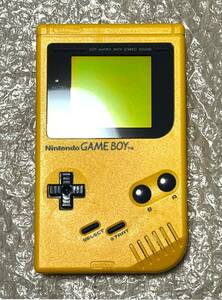 〈極美品・動作確認済み〉GB 初代 ゲームボーイ ブロス 本体 DMG-01 イエロー GAMEBOY bros. YELLOW 黄色