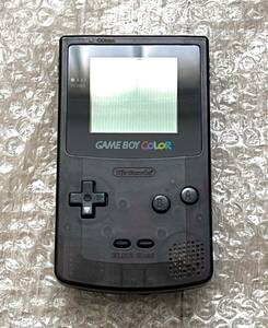 〈良品・動作確認済み〉GBC エイデン 限定 ゲームボーイカラー 本体 クリアブラック CGB-001 GAMEBOY COLOR Ciear Black