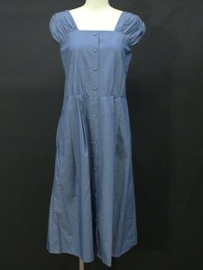  beautiful goods e-ji-bai Aqua Girl cotton 100% jumper skirt / One-piece blue M ri589