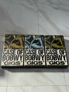 ［八1229］【中古品】BOOWY.1〜3/GIGSCASE OF BOOWY/ボーイ/VHS/動作未確認/60サイズ