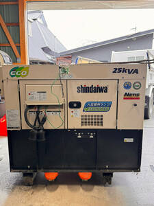 Новый дизельный генератор Daiwa 25 кВА 1541 часы DGM250MK Три -фаза 3 Однопроизводительный выход 3