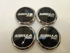 SIBILLA ME ホイール センターキャップ 4個 黒 59mm KU01 CJ-09-CAP ブラック