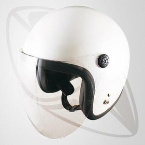 ジェット型ヘルメット(58~59cm）ホワイト bjl65sr（SG規格適合）送料無料